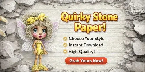 Summer Quirky Stone Plain Papers generated by midjourney