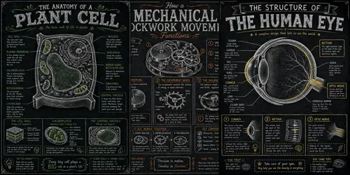 Handdrawn Chalkboard Educational Posters generated by chatgpt-image