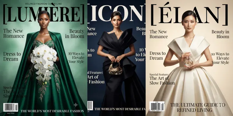 Luxury Fashion Magazine Cover Generator generated by undefined