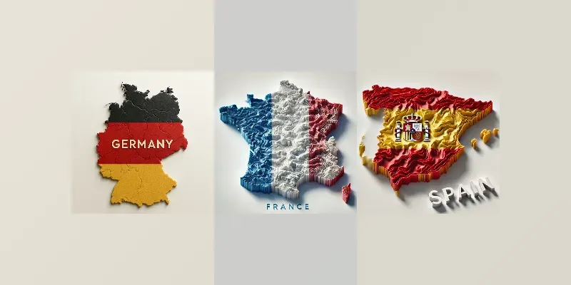 Cinematic 3deuropean Flag Map Collection Generator App | PromptBase