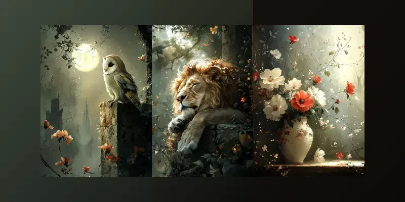 Beautiful Digital Oil Paintings generated by undefined