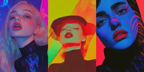 Futuristic Retro Style Portraits generated by midjourney