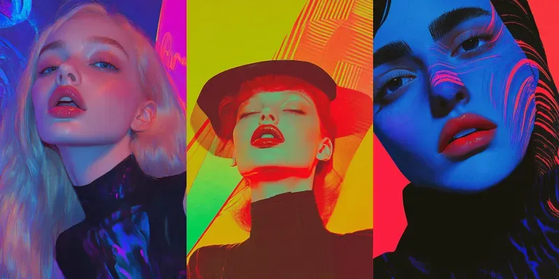Futuristic Retro Style Portraits generated by undefined