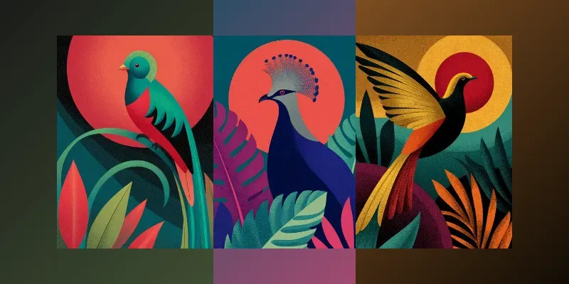 Tropical Bird Posters generated by undefined