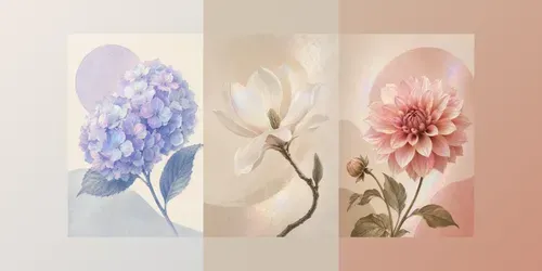 Soft Floral Art Prints generated by chatgpt-image