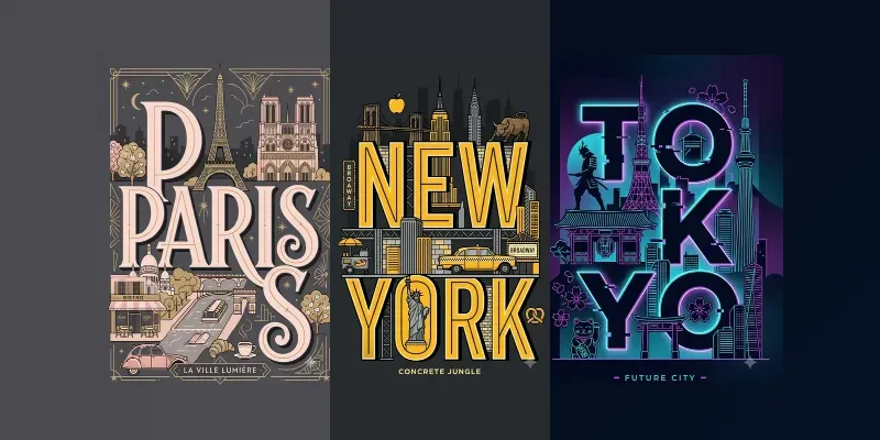 Vertical Travel Posters generated by undefined