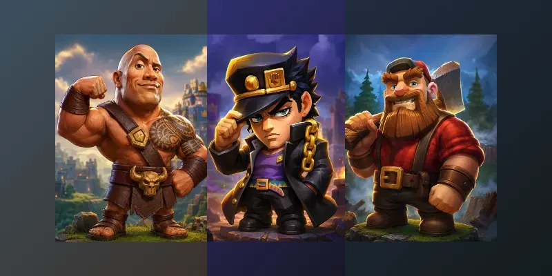 Clash Of Clans Style Portrait Art generated by undefined