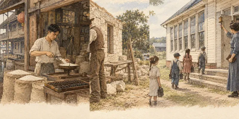 Genealogy Ancestor Scene Illustrator