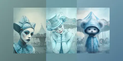 Dreamlike Melancholic Portraits generated by midjourney