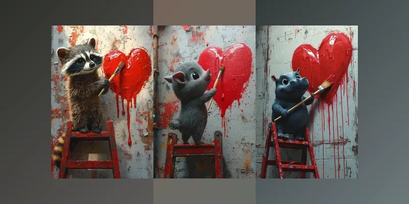 Graffiti Heart Painters generated by undefined
