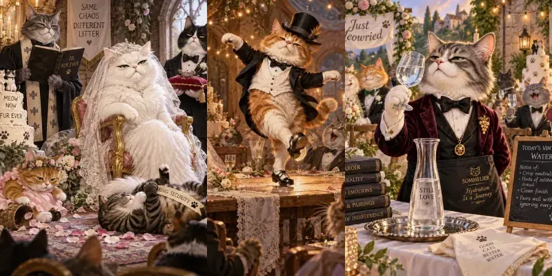 Cat Wedding Chaos generated by undefined