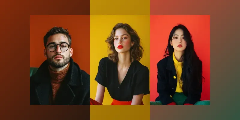Realistic Minimal Studio Portrait Photos generated by undefined
