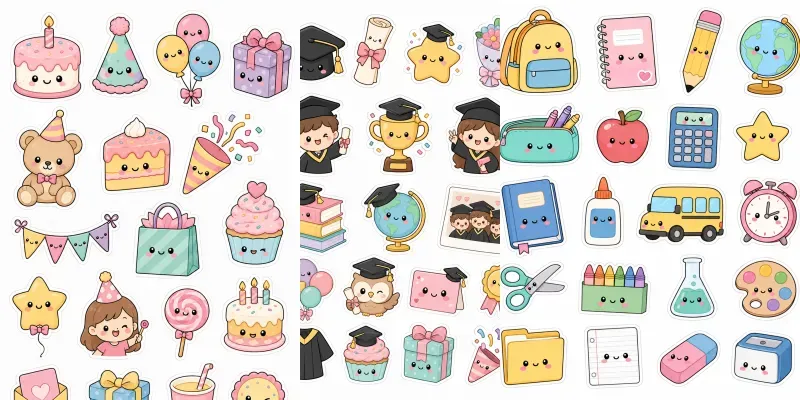 Cute Occasion Sticker Generator generated by undefined