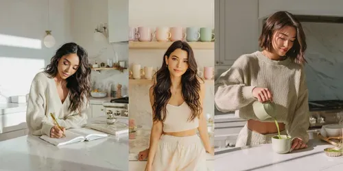 Aesthetic Kitchen Moments Modern Wellness generated by midjourney