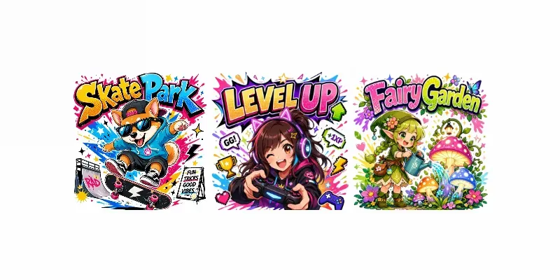 Vibrant 2D Mascot Banner Makers generated by undefined
