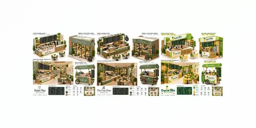 Modern Isometric Cafe Design Ideas generated by chatgpt-image