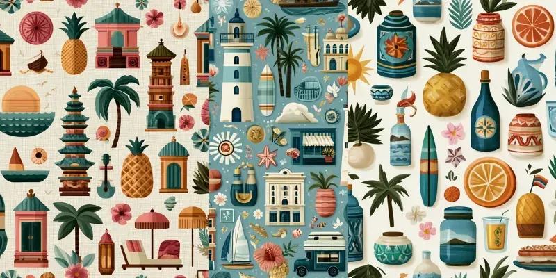 Vacation Souvenir Patterns generated by undefined