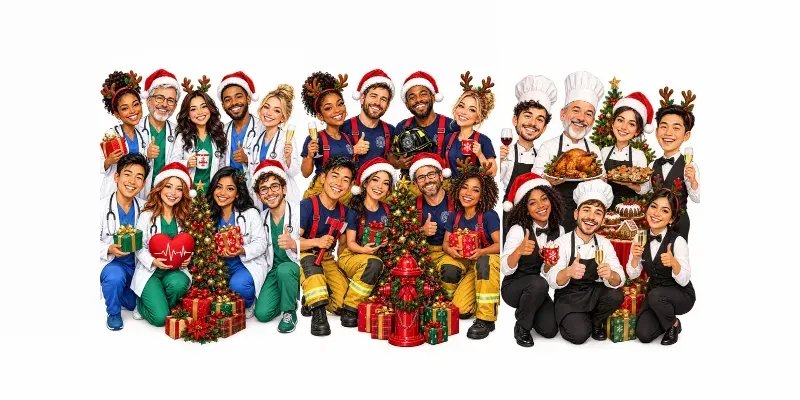 Christmas Group Caricatures