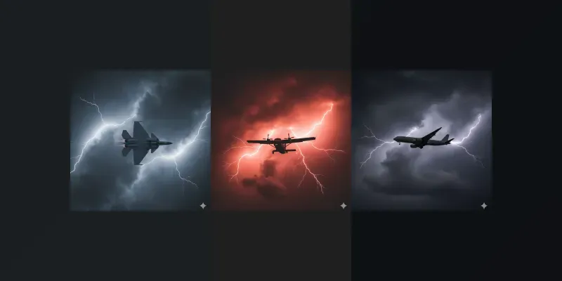 Airplanes In Bad Weather generated by undefined