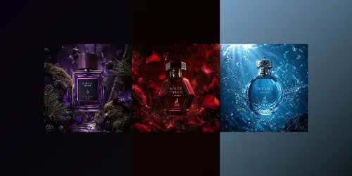 Luxury Perfume Bottles Creative Designs generated by chatgpt-image