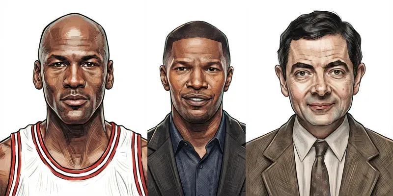 Hatching Painterly Portraits generated by undefined