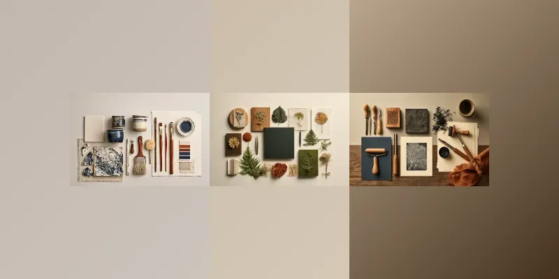 Creative Art Crafts Flat Lays