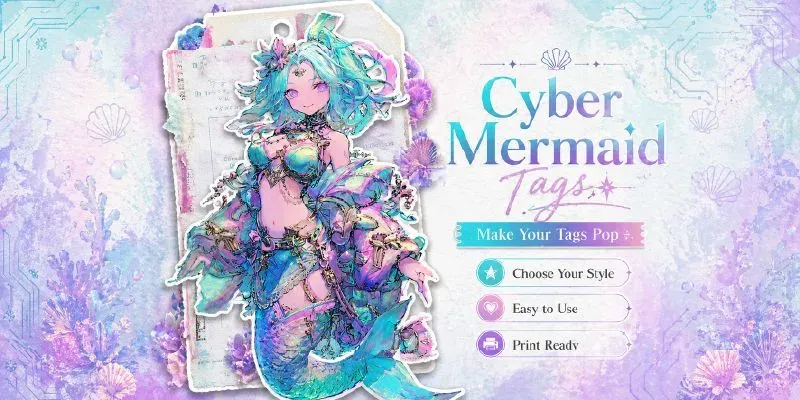Mermaid Cyberpunk Product Tags generated by undefined
