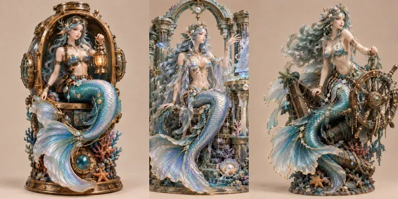 Premium Mermaid Designer Toy Sets generated by undefined
