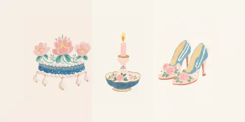 Gouache Rococo Victorian Weddings generated by midjourney