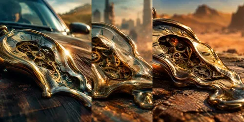 Surreal Liquefied Chronometers generated by chatgpt-image