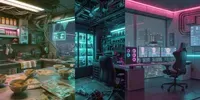 Ultimate Cyberpunk Rooms stable-diffusion prompt mini thumbnail