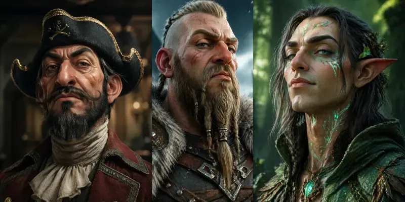 Stylized Cinematic Character Packs generated by undefined