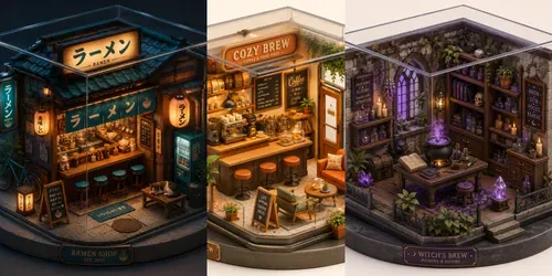 Isometric Miniature Dioramas generated by chatgpt-image
