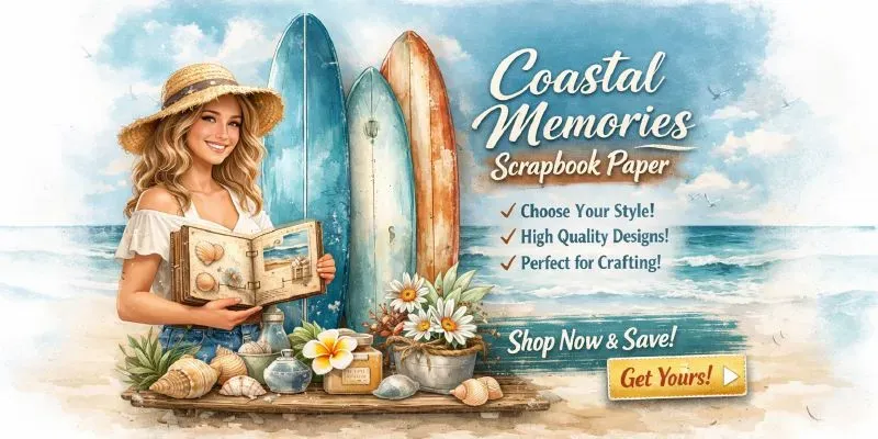 Coastal Memories Scrapbook Papers generated by undefined
