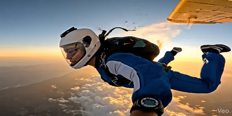 Cinematic Skydiving Moments generated by undefined