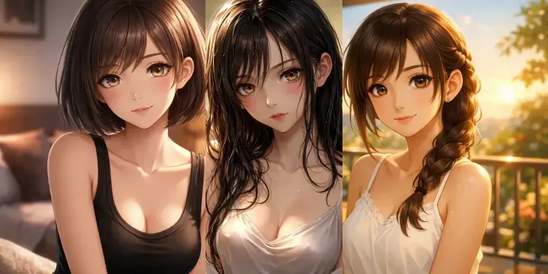 Anime Girl Soft Cinematic Portrait Packs generated by undefined