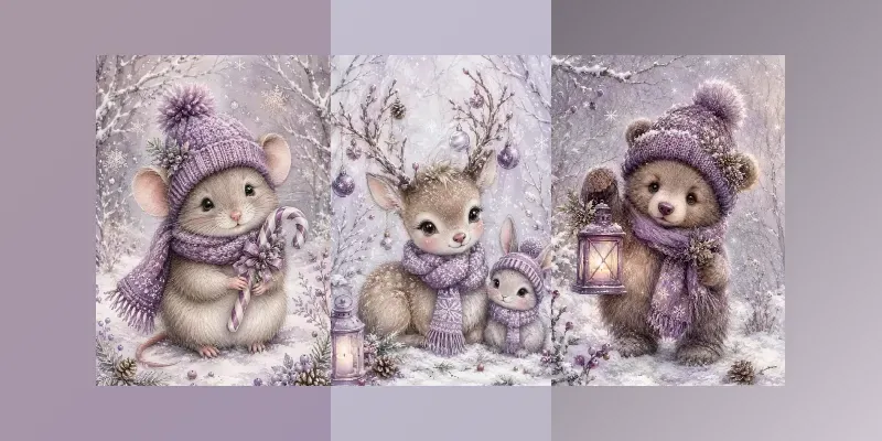 Woodland Christmas Animal Junk Journals generated by undefined