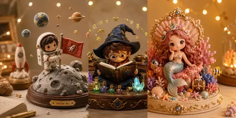 Clay Storybook Mini Diorama Magics generated by undefined