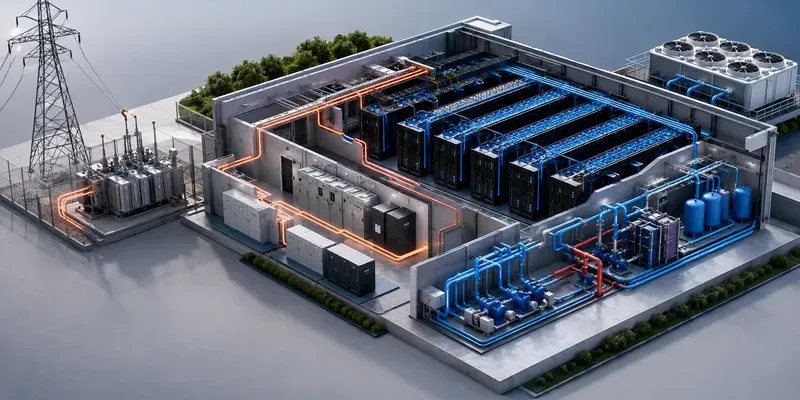 Data Center Power Liquid Coolings generated by undefined