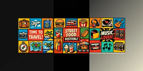 Retro Pop Art Grid Kits generated by chatgpt-image