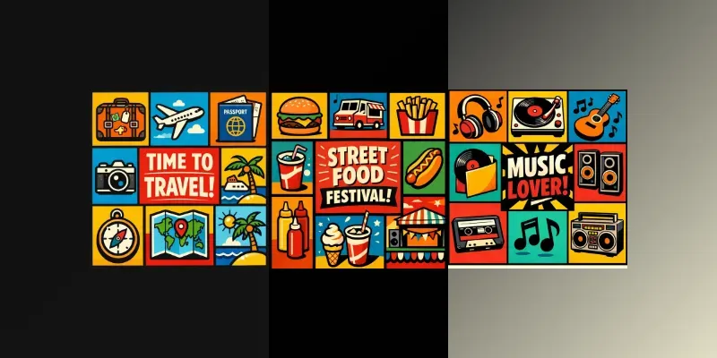 Retro Pop Art Grid Kits generated by undefined