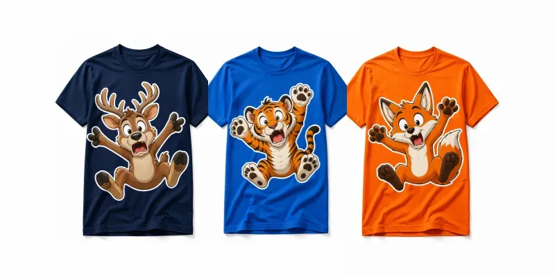 Falling Animal Tshirt Designs generated by undefined