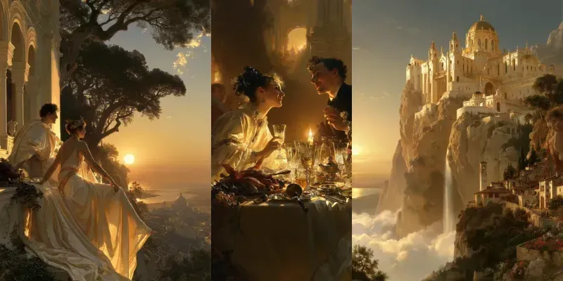 Golden Romantic Masterpieces generated by undefined