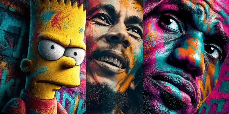 Celebrities In Graffiti Style generated by undefined