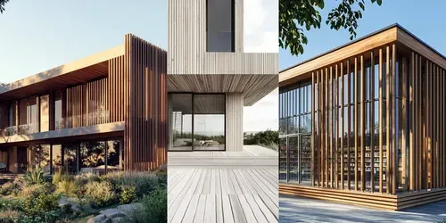 Architecture Timber Cladding generated by midjourney
