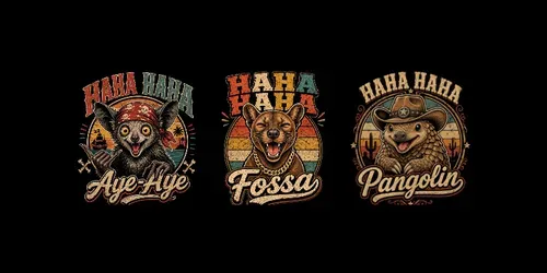 Vintage Funny Animal Tshirt Packs generated by chatgpt-image