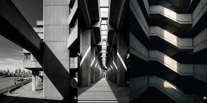 Striking London Brutalist Geometries generated by undefined