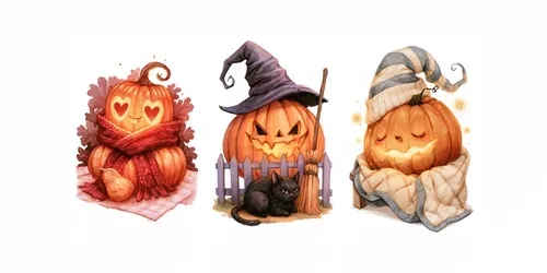 Cute Pumpkin Art Generator generated by midjourney