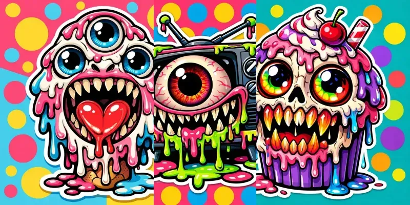 Pop Surreal Horror Meltdown Characters generated by undefined