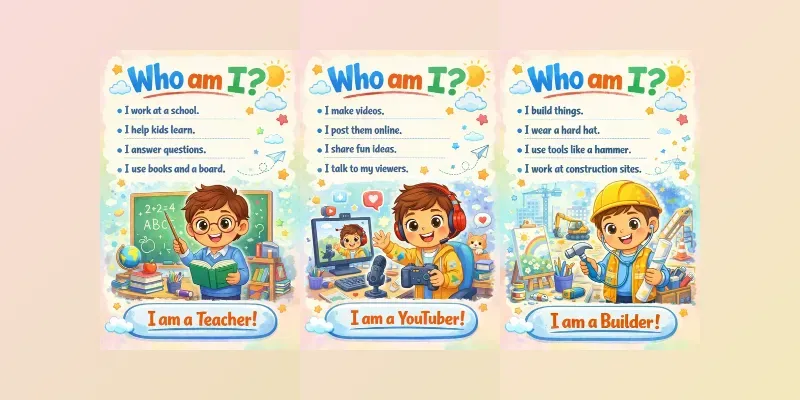 Who Am I Flashcard Generator For Kids generated by undefined
